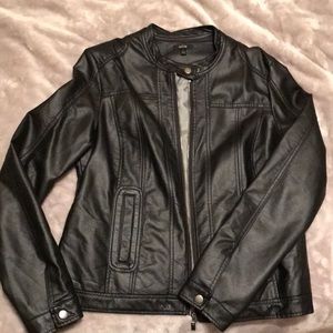 Faux leather jacket